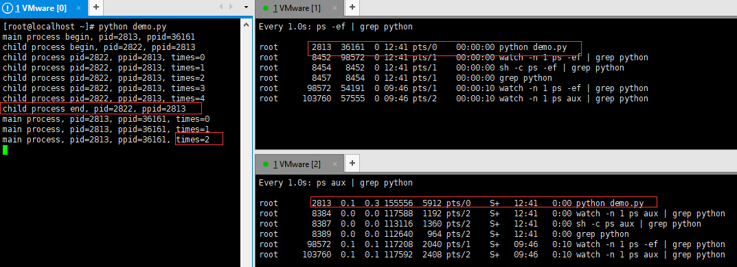 父进程运行周期长，调用无参join，且子进程已经结束